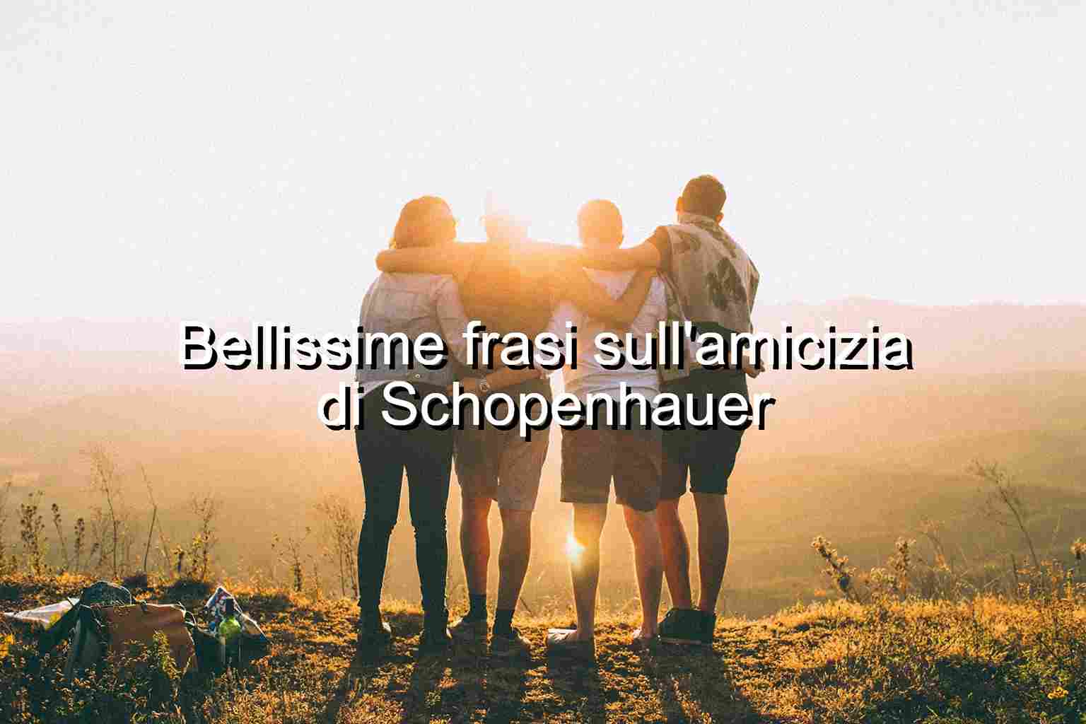 frasi sull'amicizia di Schopenhauer