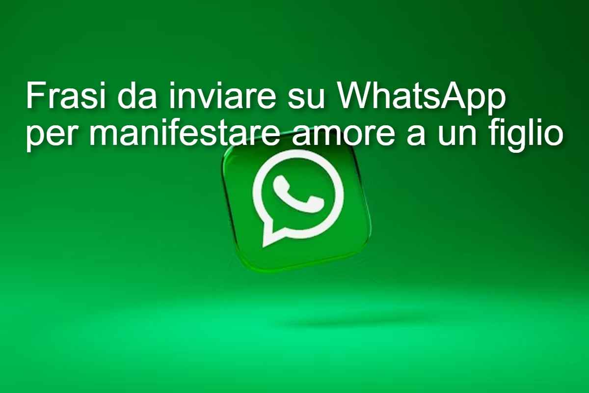 frasi whatsapp per figli