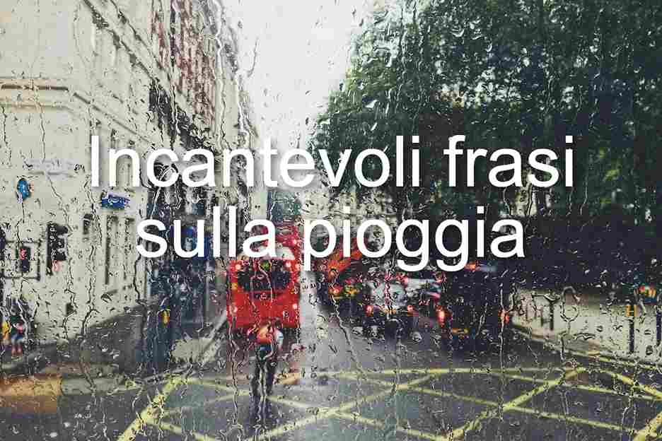 frasi sulla pioggia