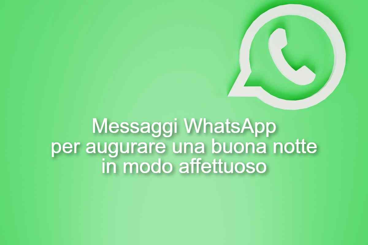WhatsApp buonanotte