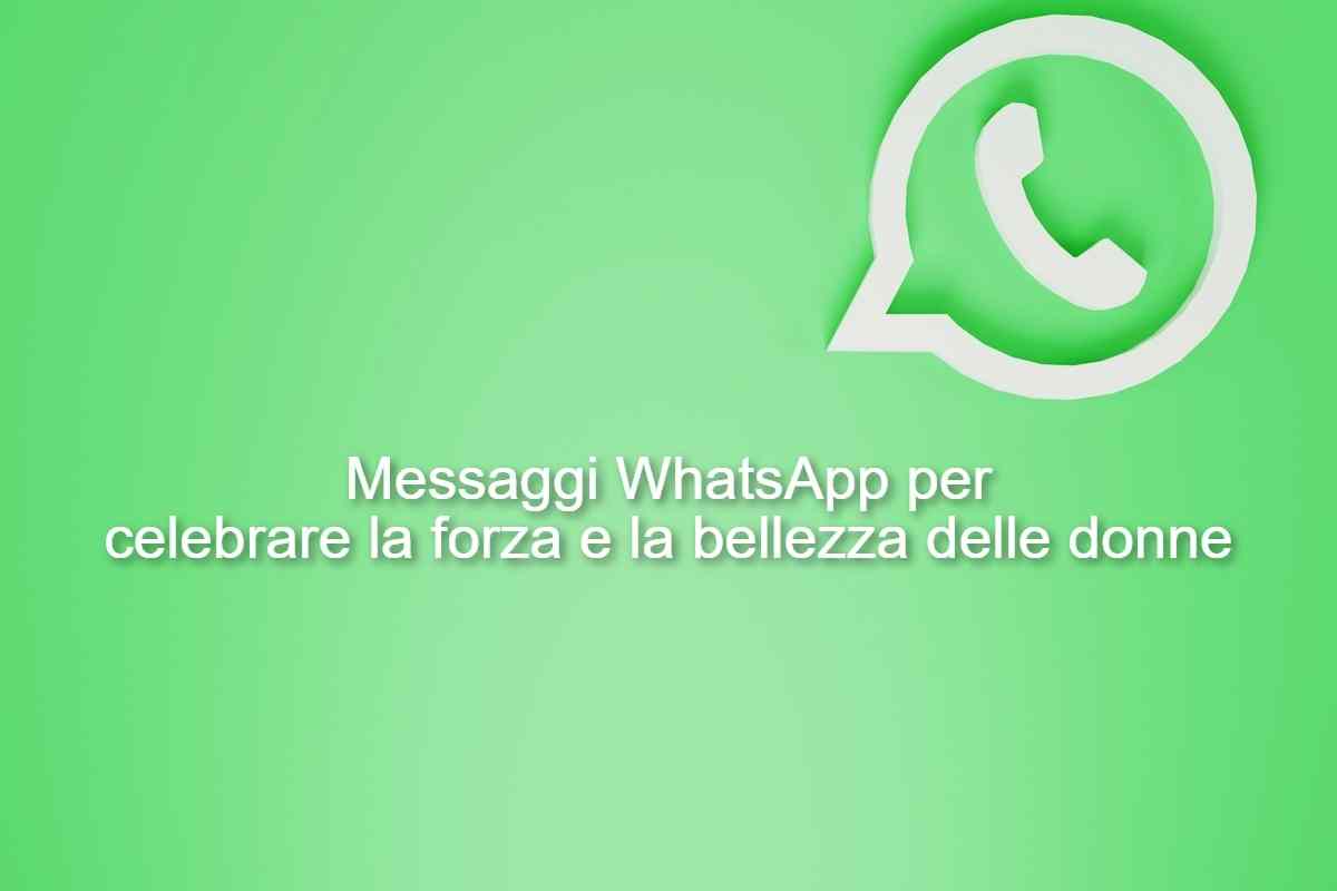Whatsapp festa della donna