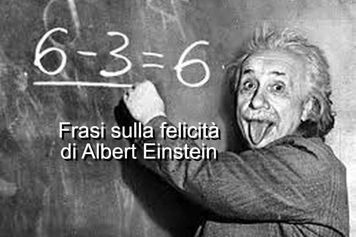 frasi sulla felicità di Albert Einstein