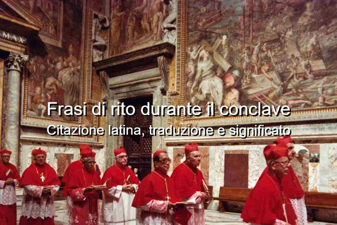 frasi sul conclave