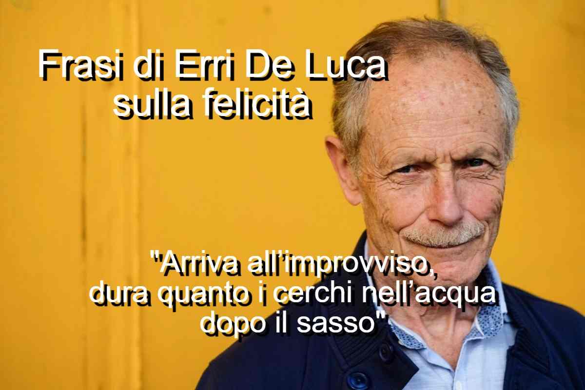 frasi di Erri De Luca sulla felicità