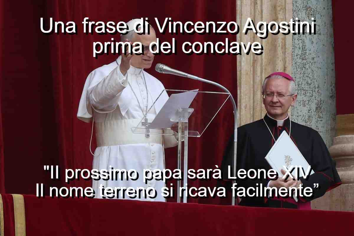 La frase di Vincenzo Agostini prima del conclave