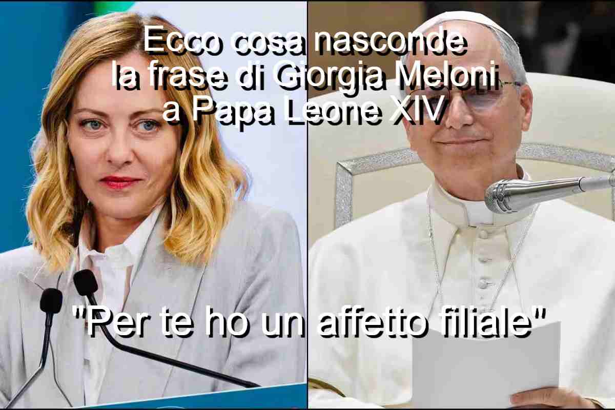 frase di Giorgia Meloni a Papa Leone XIV