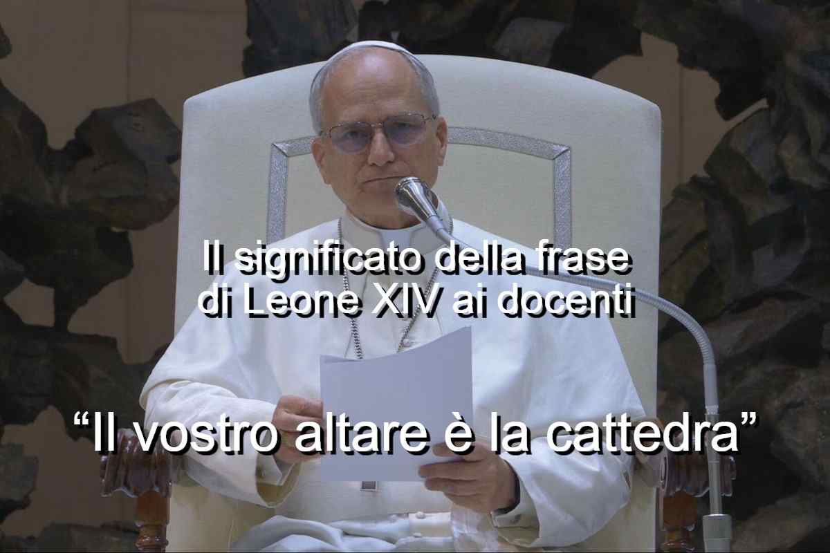 frase di Leone XIV ai docenti