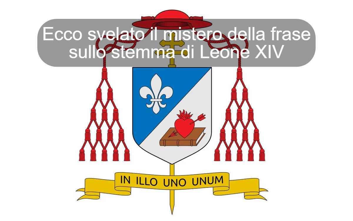 frase sullo stemma di Papa Leone XIV