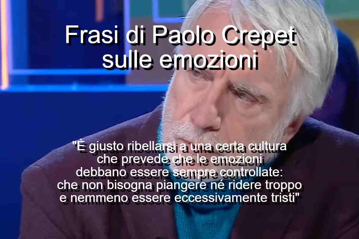 Frasi di Paolo Crepet sulle emozioni