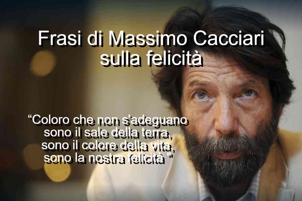 frasi di Massimo Cacciari sulla felicità