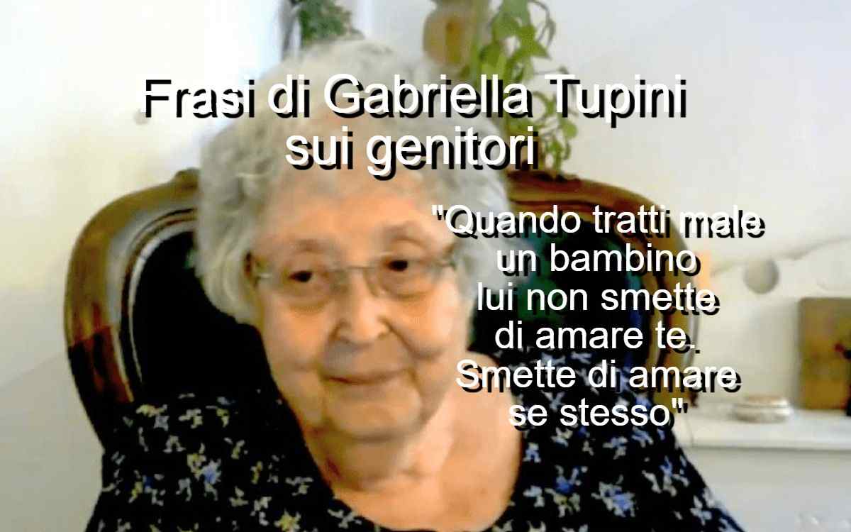 Frasi di Gabriella Tupini sui genitori