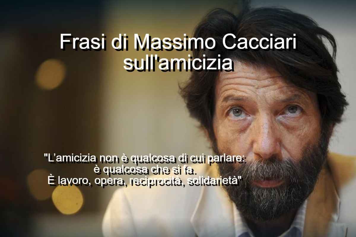 Frasi di Massimo Cacciari sull’amicizia