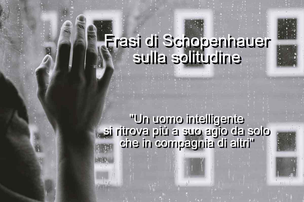 Frasi di Schopenhauer sulla solitudine