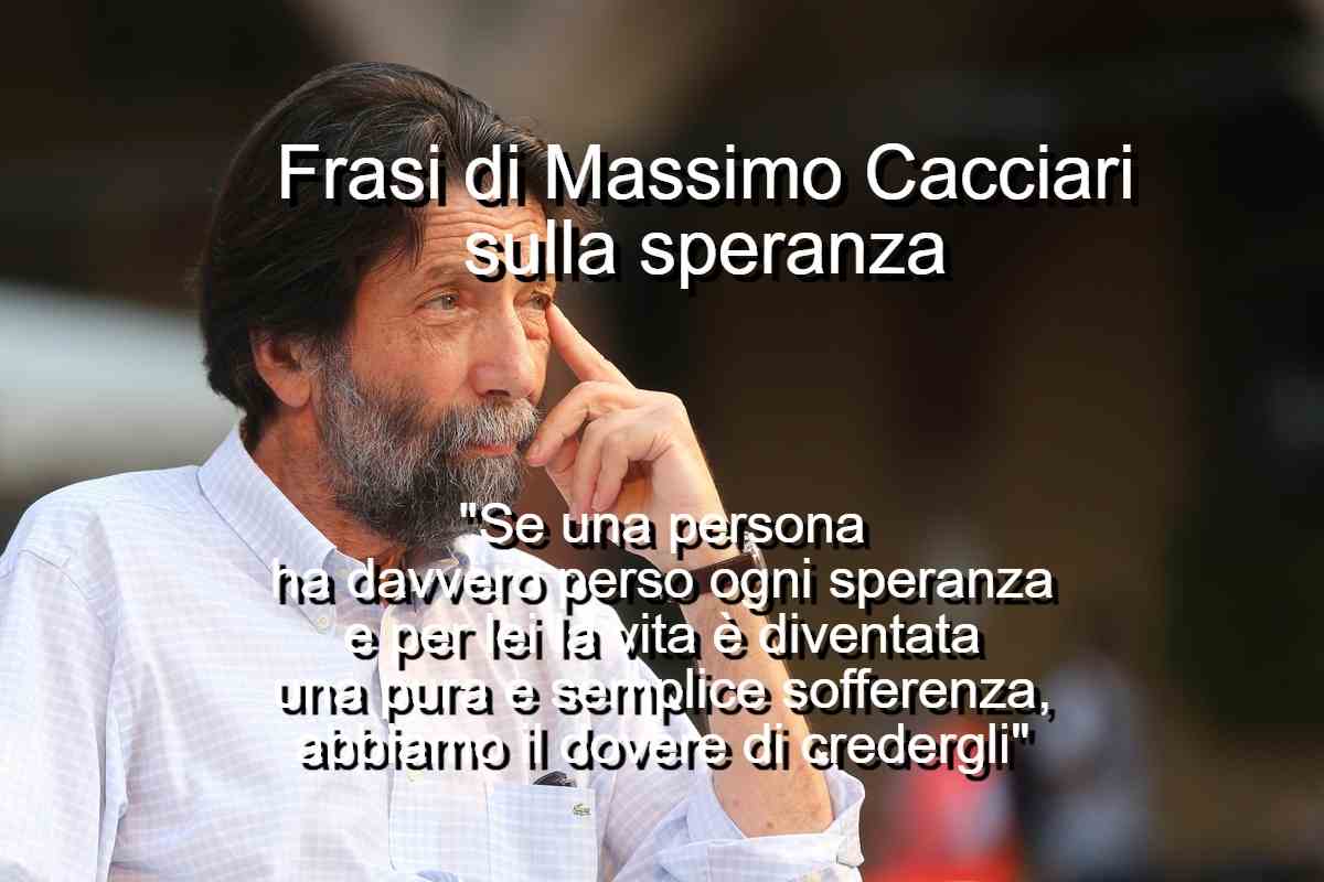 Frasi di Massimo Cacciari sulla speranza