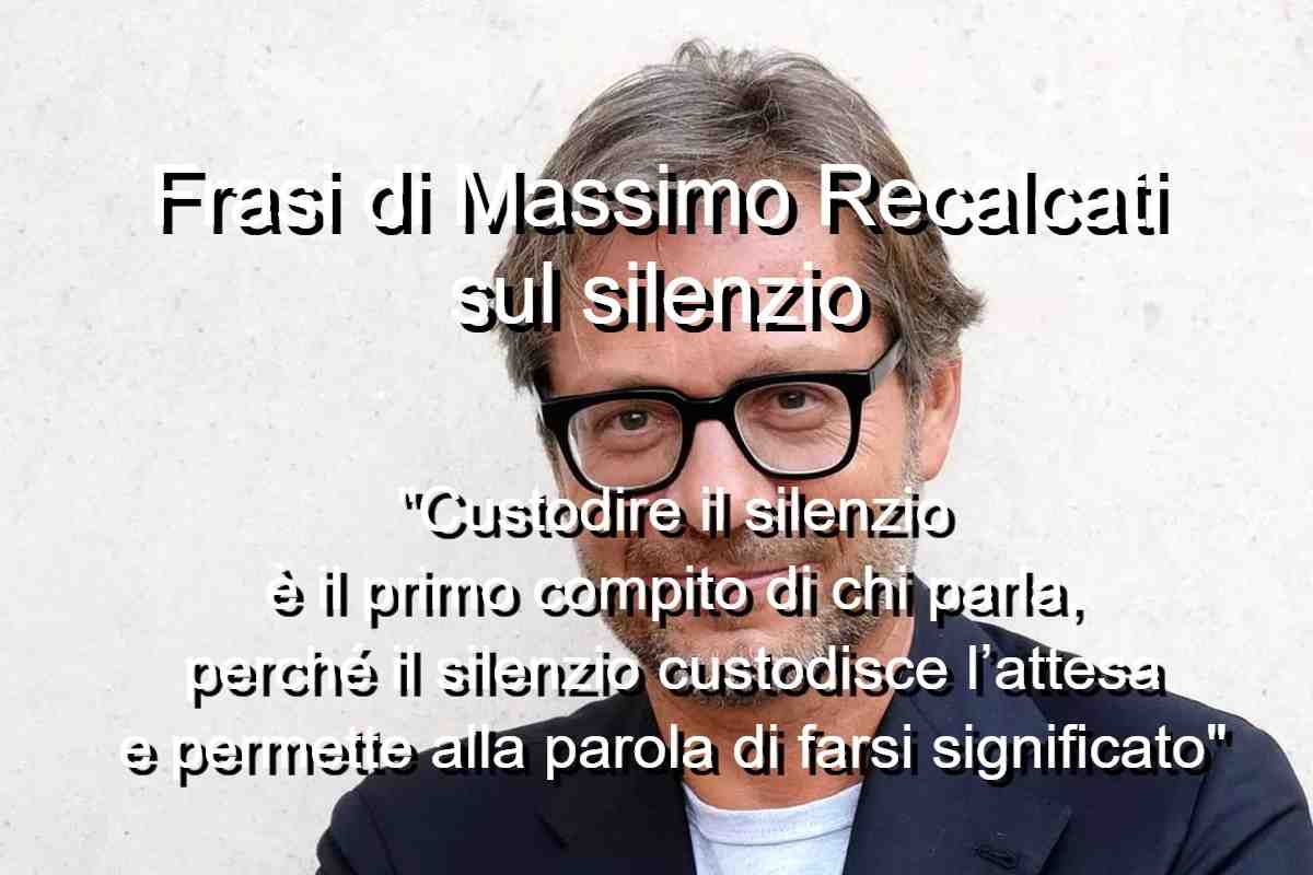 Frasi di Massimo Recalcati sul silenzio