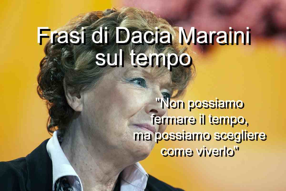 frasi di Dacia Maraini sul tempo