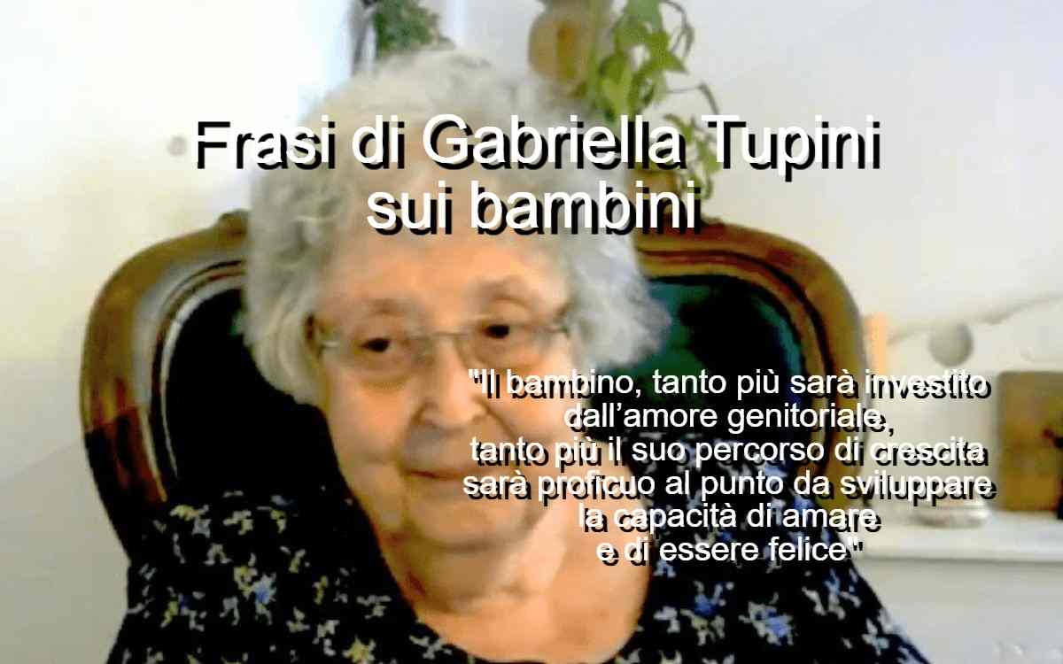 Frasi di Gabriella Tupini sui bambini