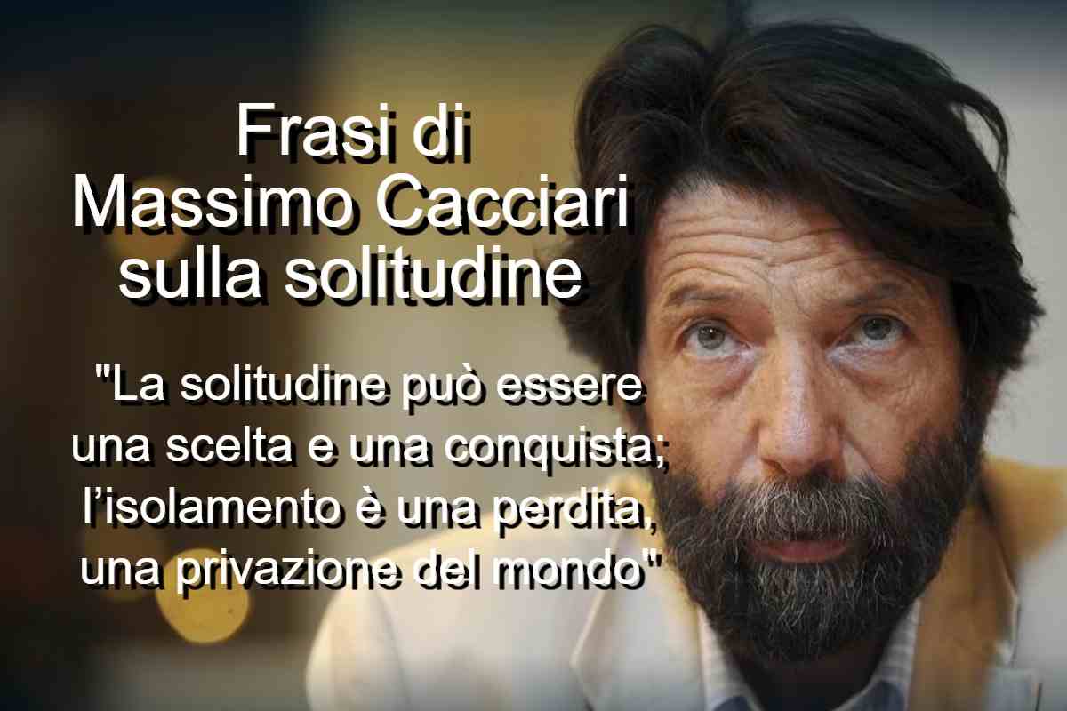 Frasi di Massimo Cacciari sulla solitudine