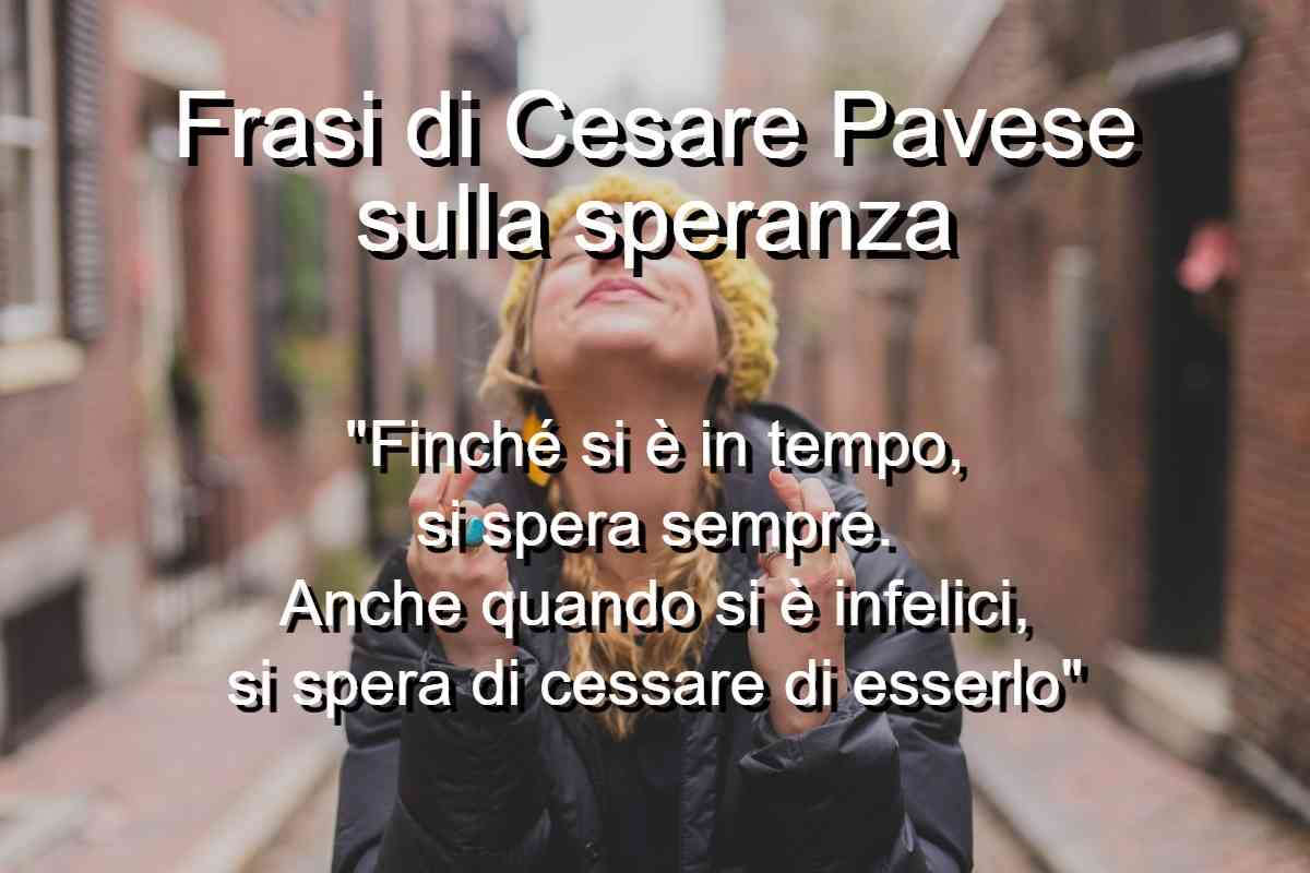 Frasi di Cesare Pavese sulla speranza