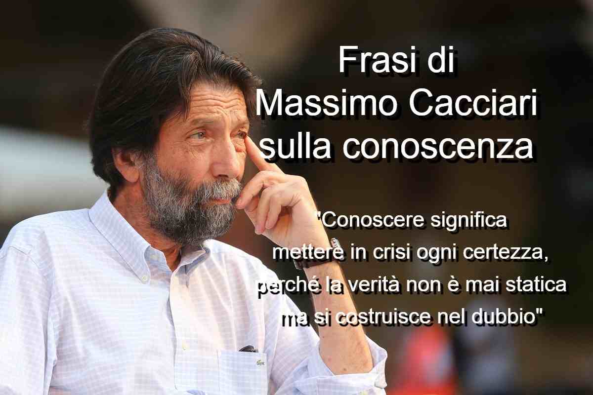 Frasi di Massimo Cacciari sulla conoscenza