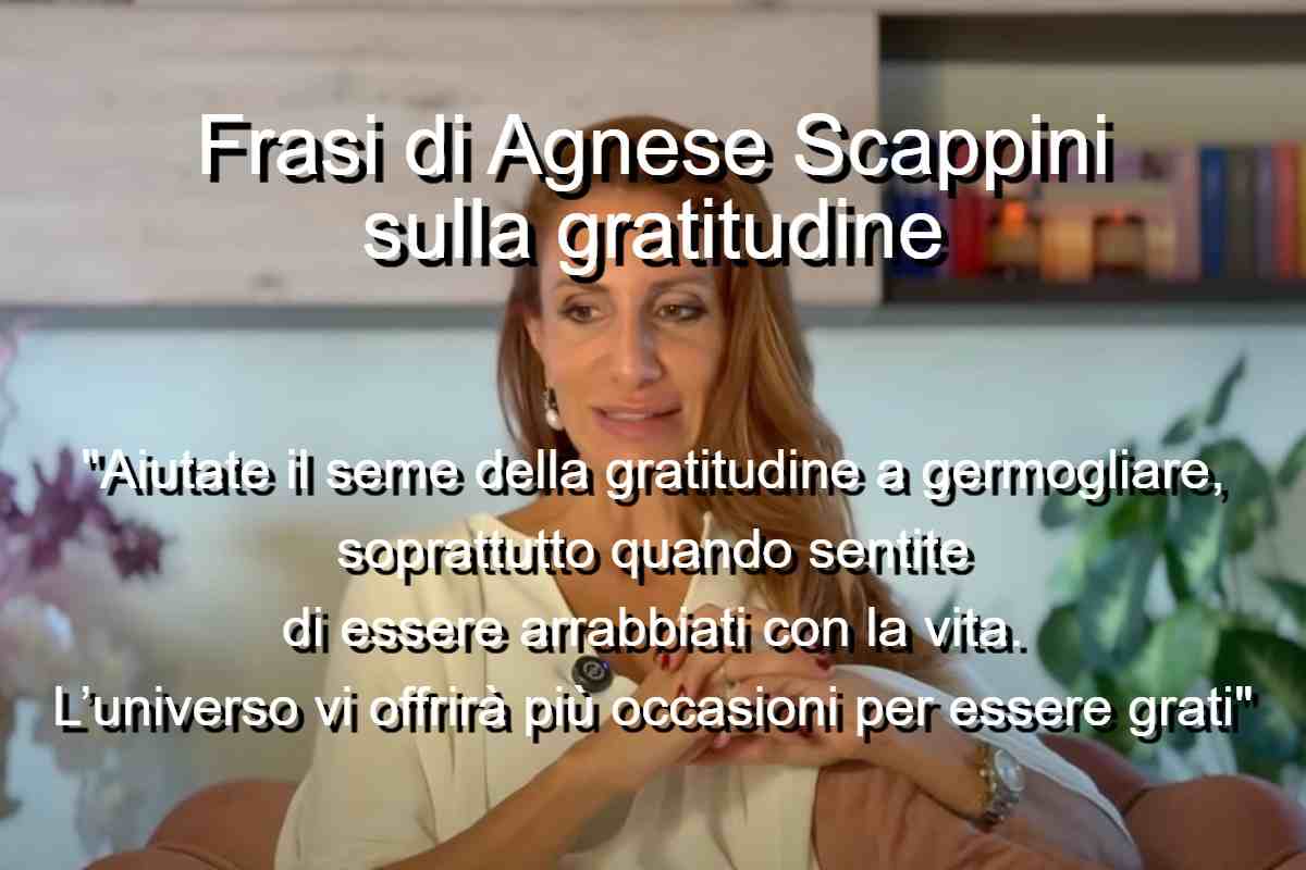 Frasi di Agnese Scappini sulla gratitudine