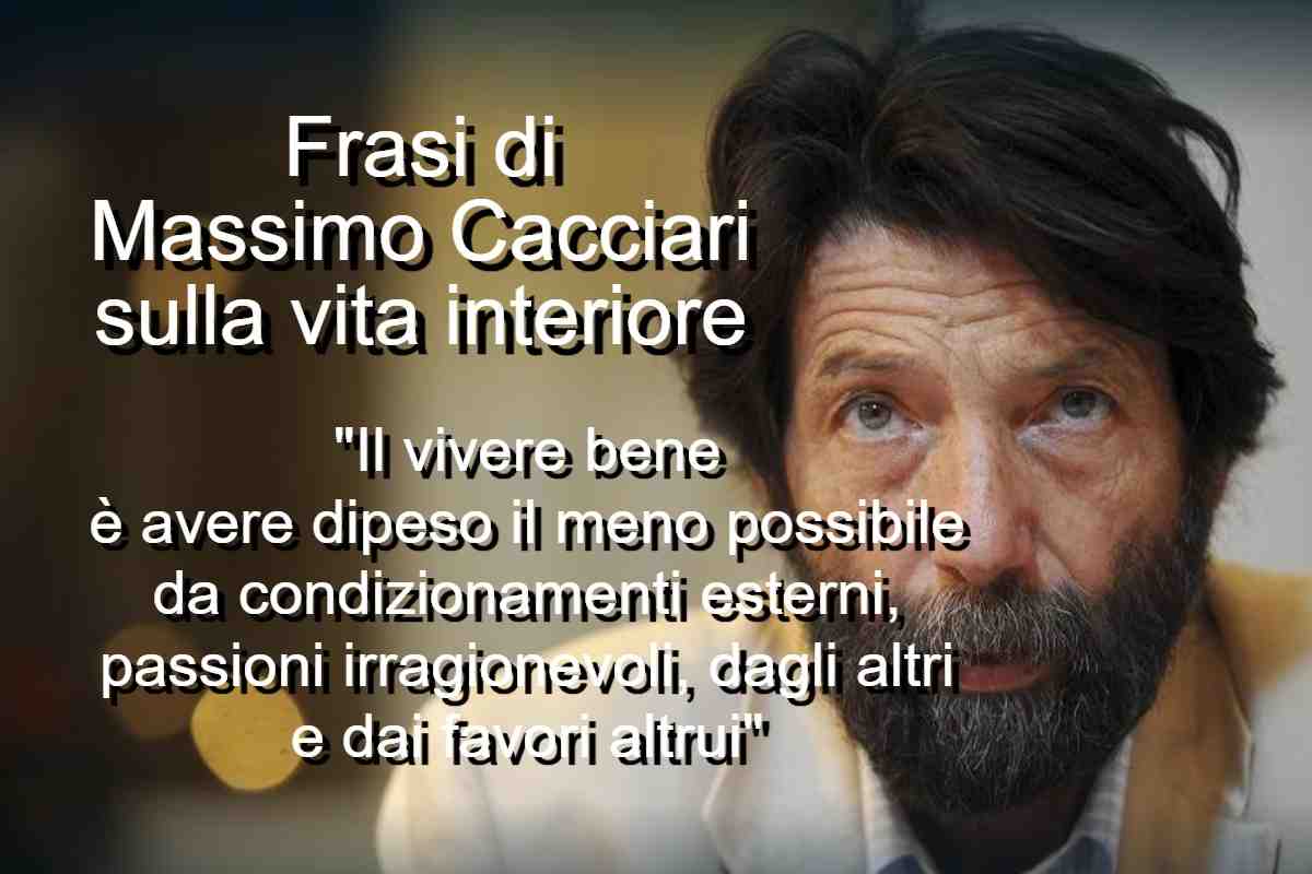 Frasi di Massimo Cacciari sulla vita interiore