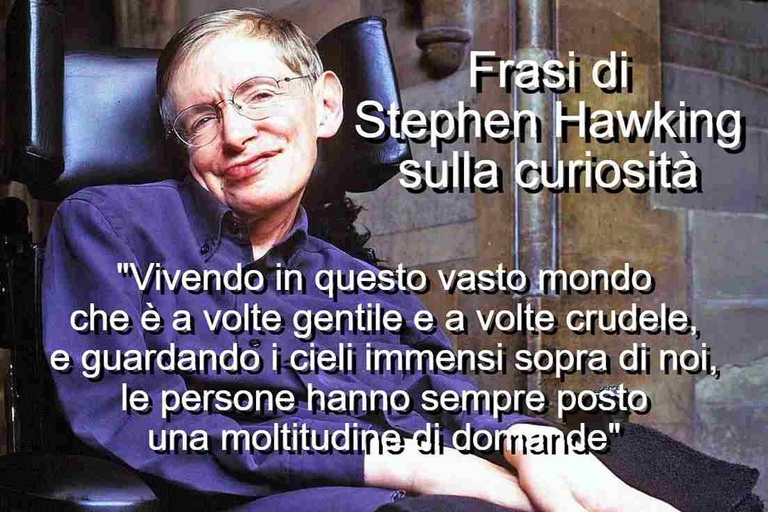 Frasi di Stephen Hawking sulla curiosità