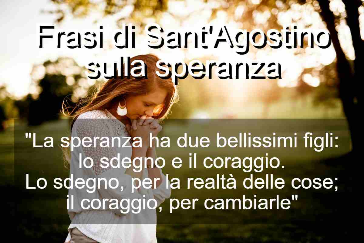 frasi di Sant’Agostino sulla speranza
