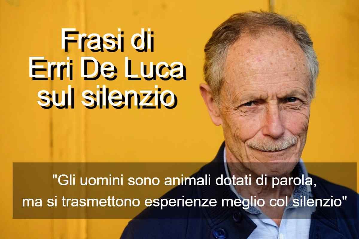 Frasi di Erri De Luca sul silenzio
