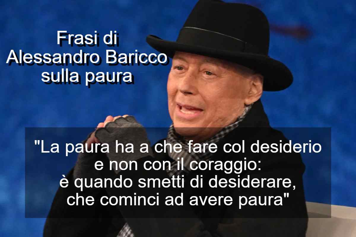Frasi di Alessandro Baricco sulla paura