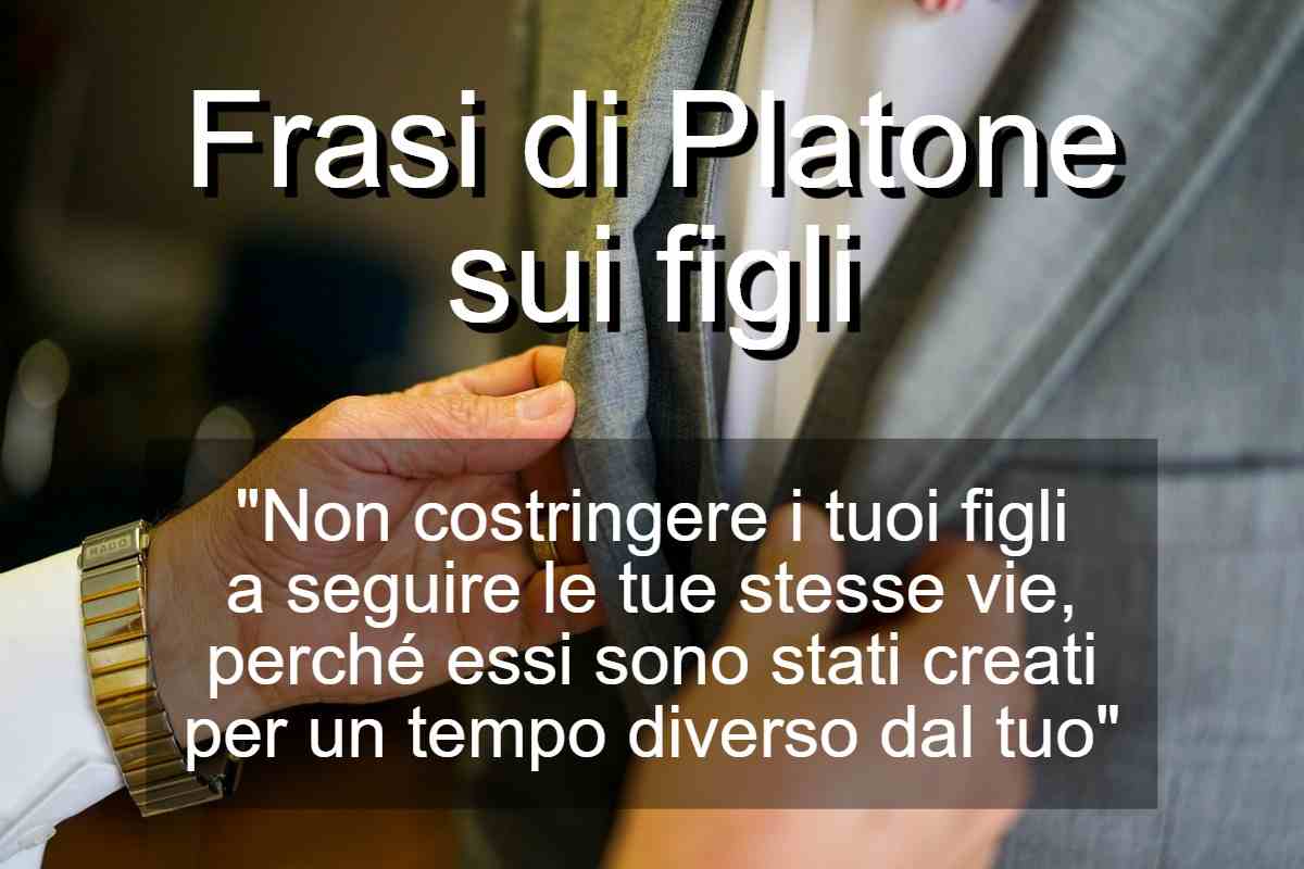 Frasi di Platone sui figli