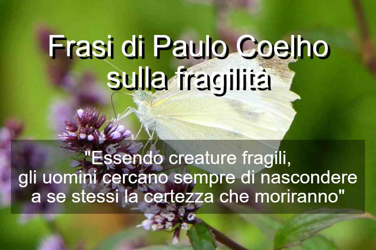Frasi di Paulo Coelho sulla fragilità