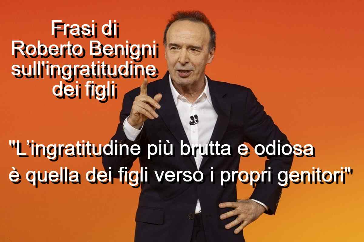 Frasi di Roberto Benigni sull’ingratitudine