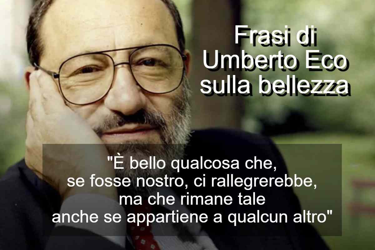 Frasi di Umberto Eco sulla bellezza
