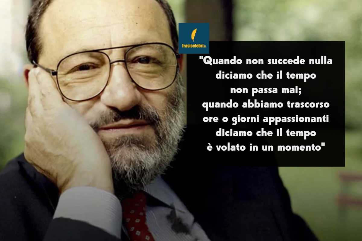 Frasi di Umberto Eco sul tempo