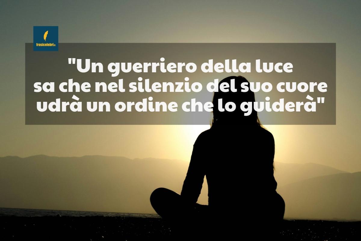 frase di Paulo Coelho che ci spiega il valore del silenzio