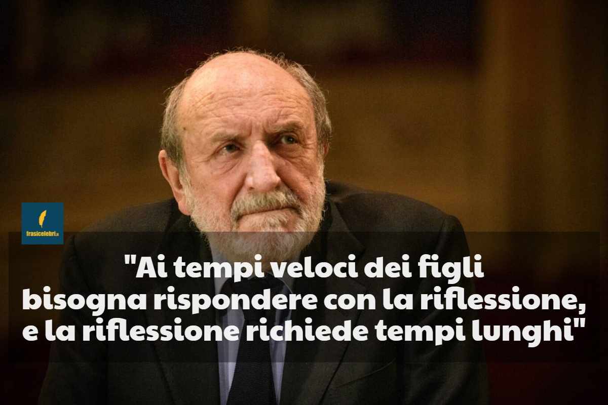 La potente frase di Galimberti sui genitori disperati