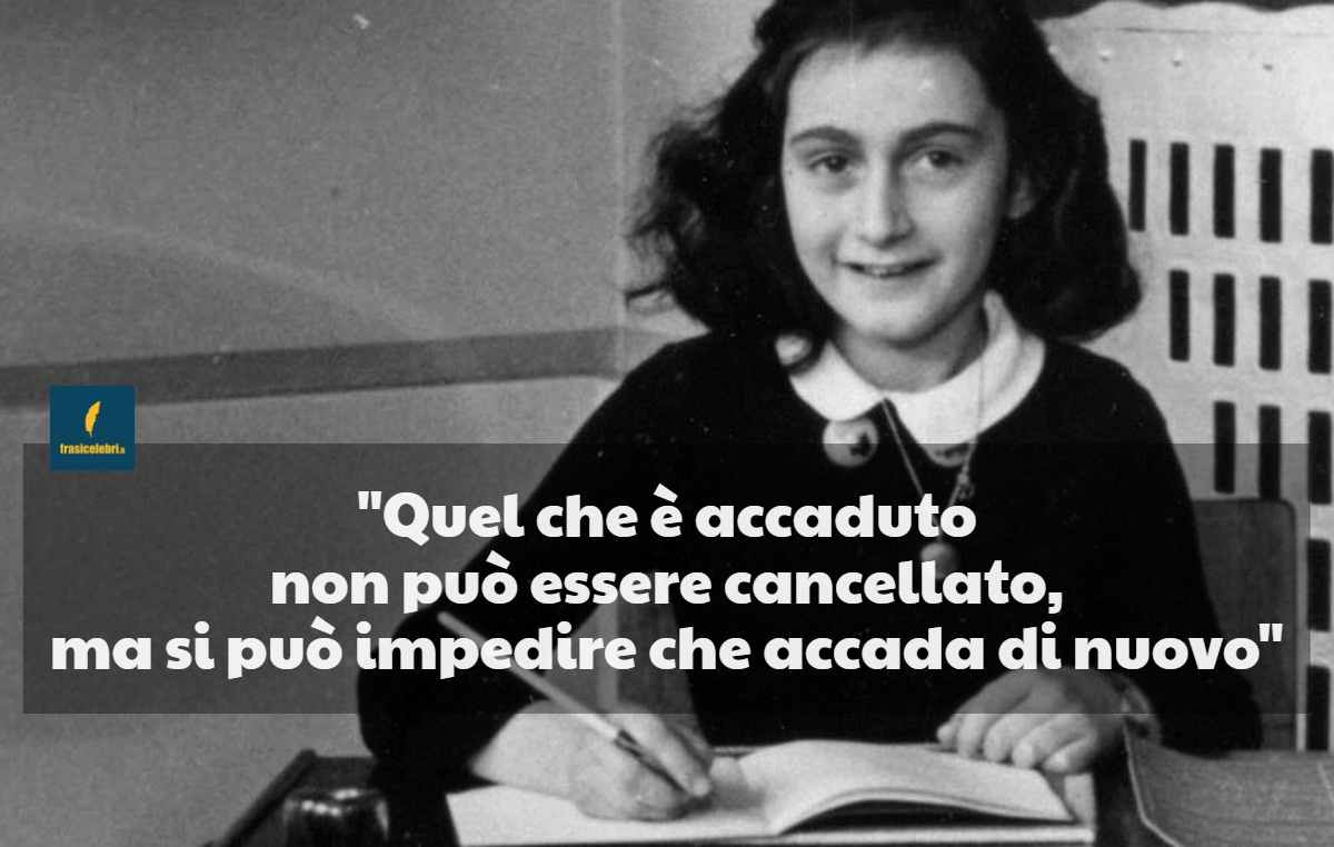 Frasi di Anna Frank sulla memoria