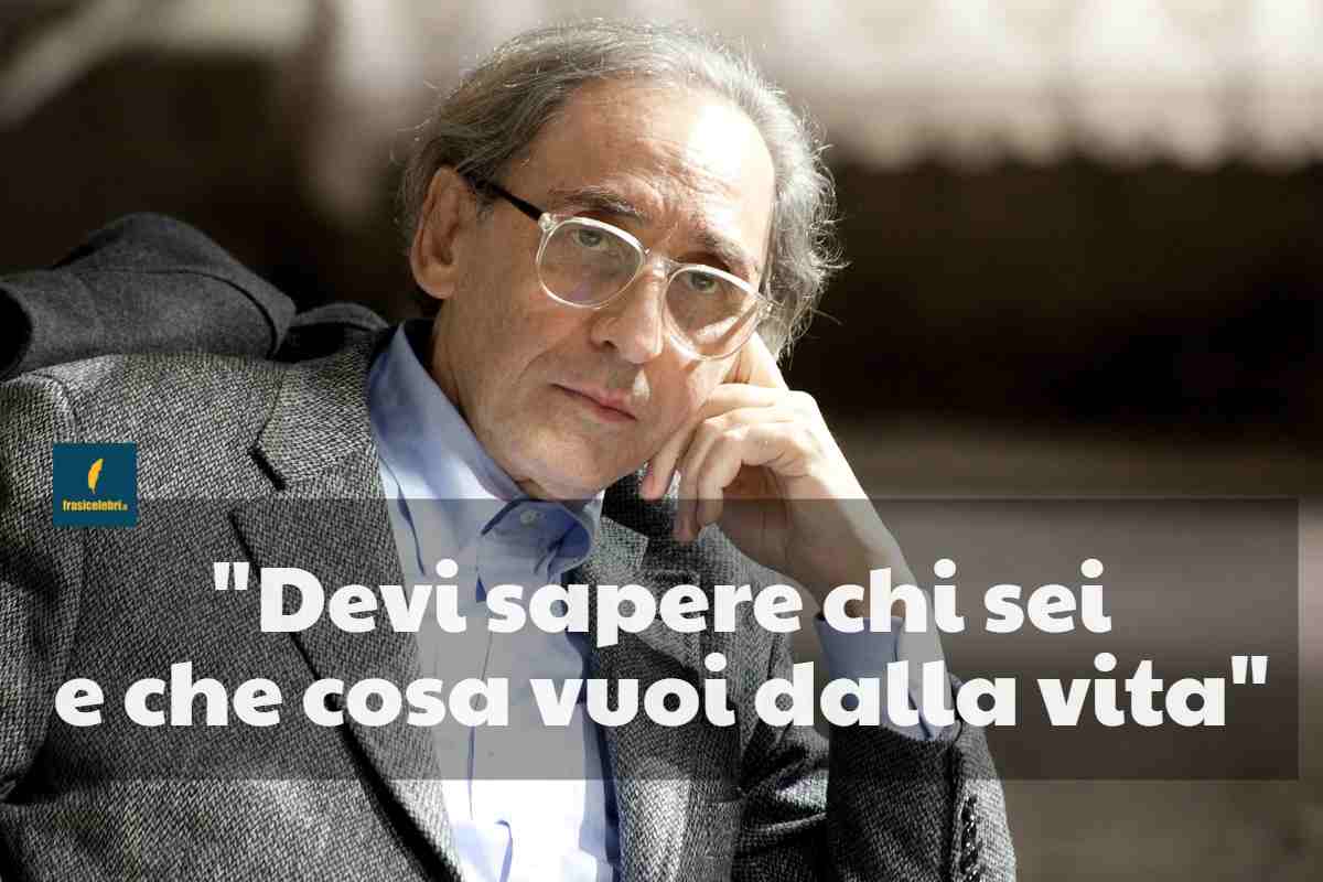 frase di Battiato sull’importanza di sapere chi siamo