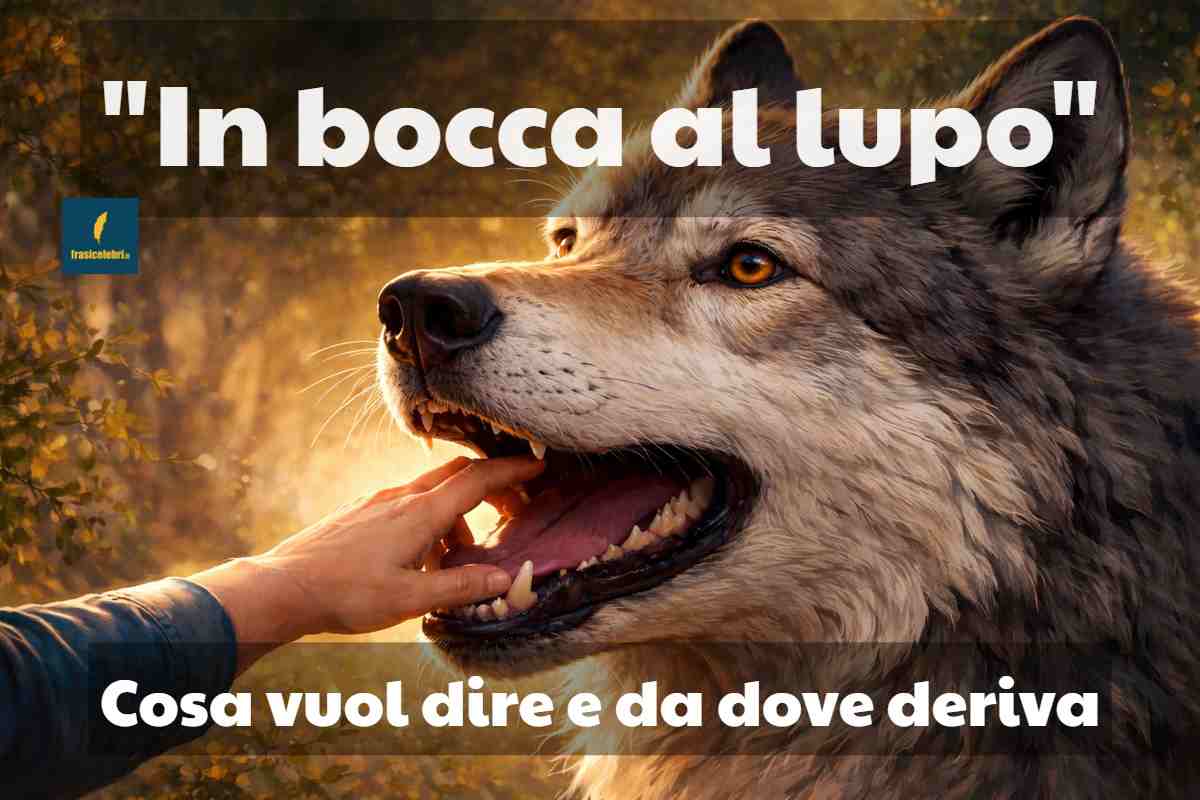 frase che usiamo per augurare buona fortuna