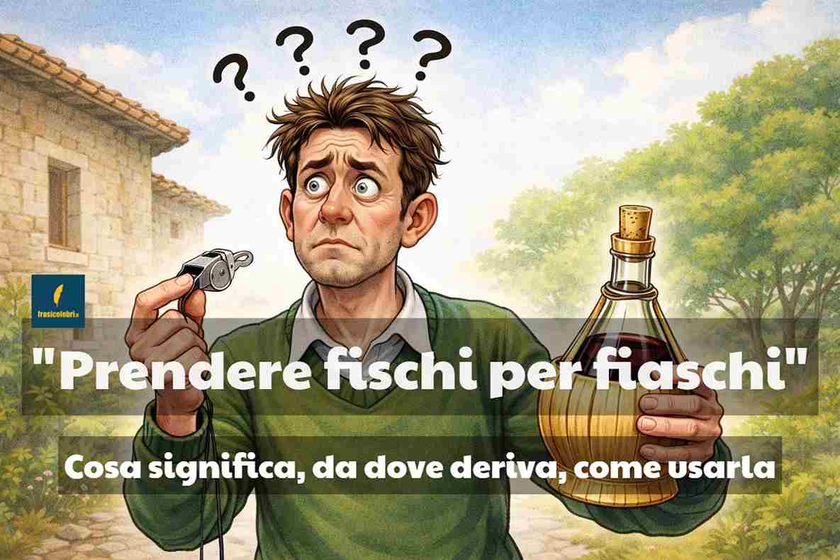 prendere fischi per fiaschi