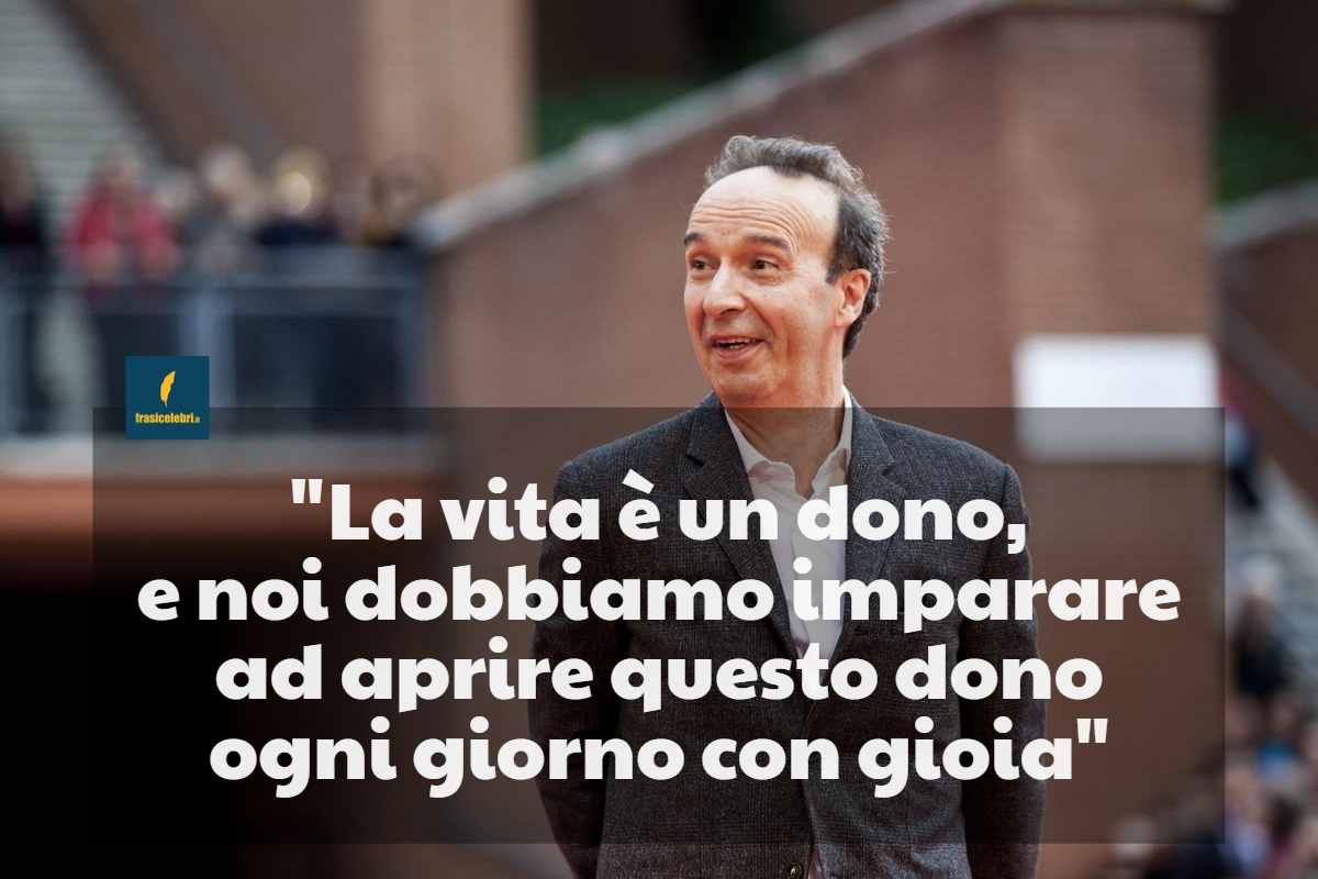 frase di Benigni sulla vita