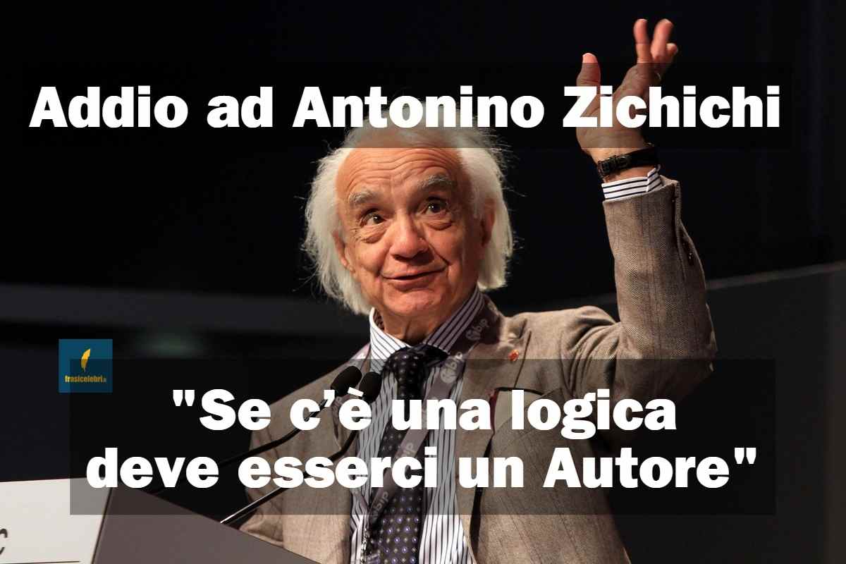 frase con cui Antonino Zichichi invita anche gli atei a credere in dio