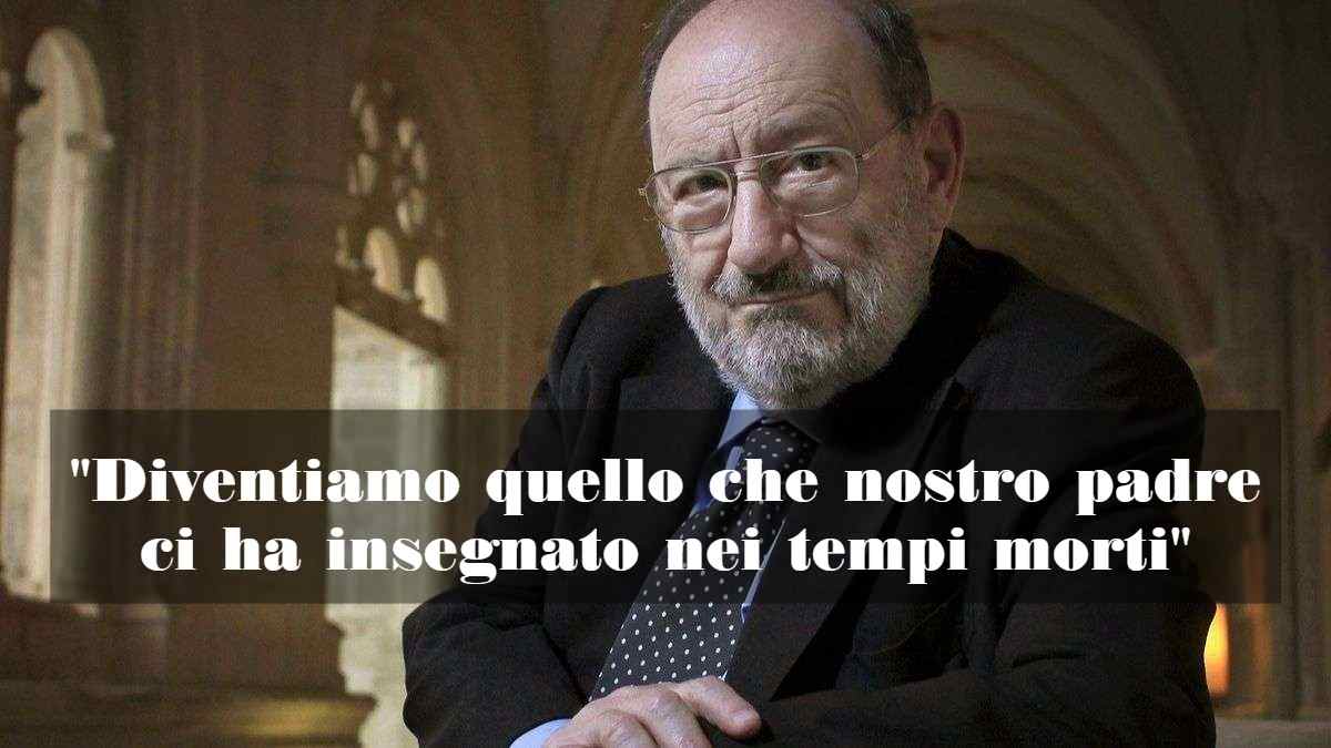 citazione di Umberto Eco sui padri per la Festa del papà