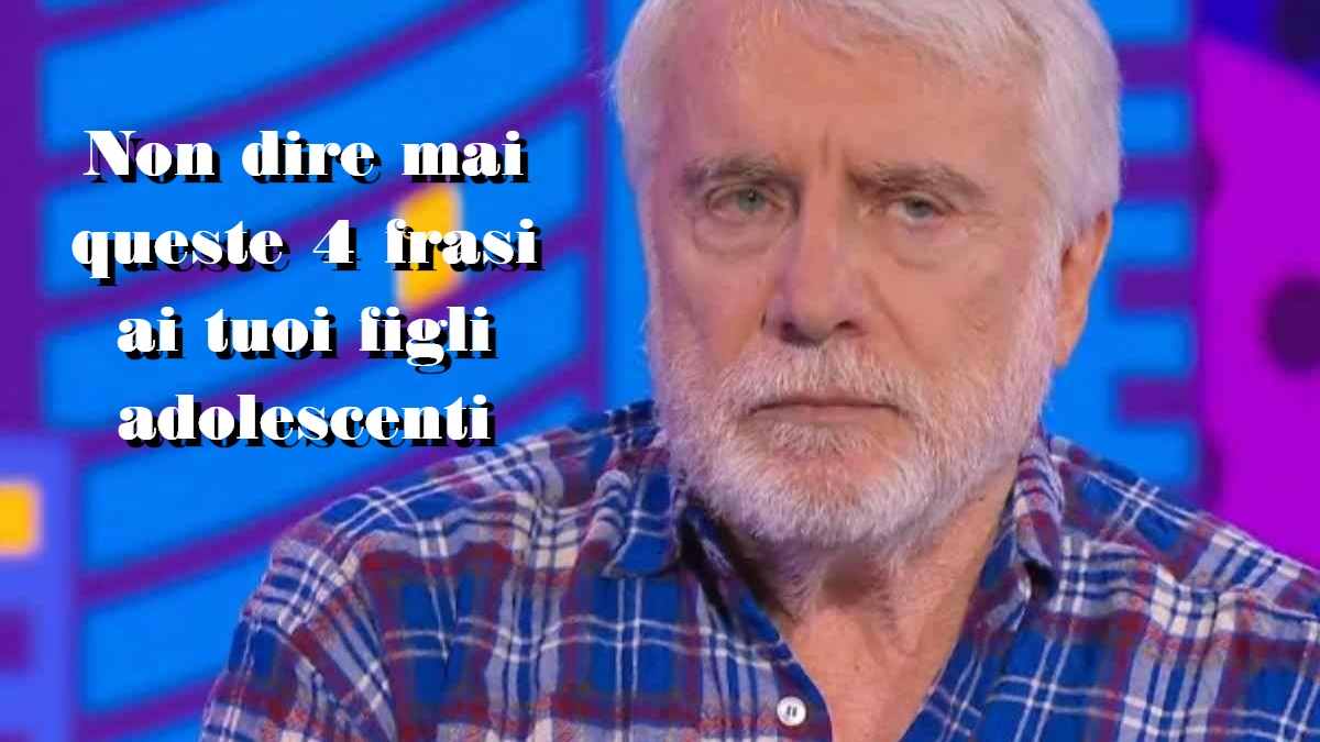 frasi peggiori che Crepet sconsiglia di dire agli adolescenti
