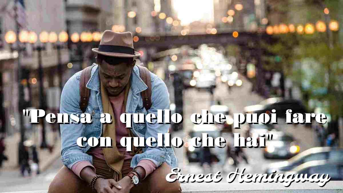 pensa a cosa puoi fare