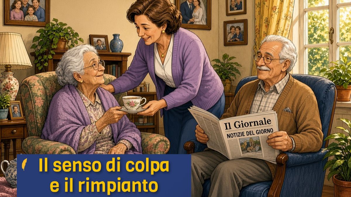 sentirsi in colpa per non essere sempre vicini ai genitori anziani